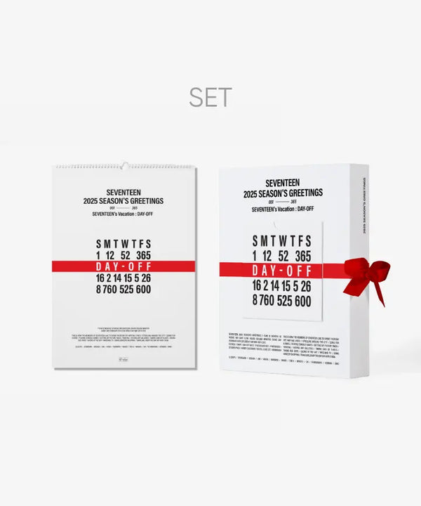 [SEVENTEEN] 2025 SEASON'S GREETINGS+WALL CALENDAR SET