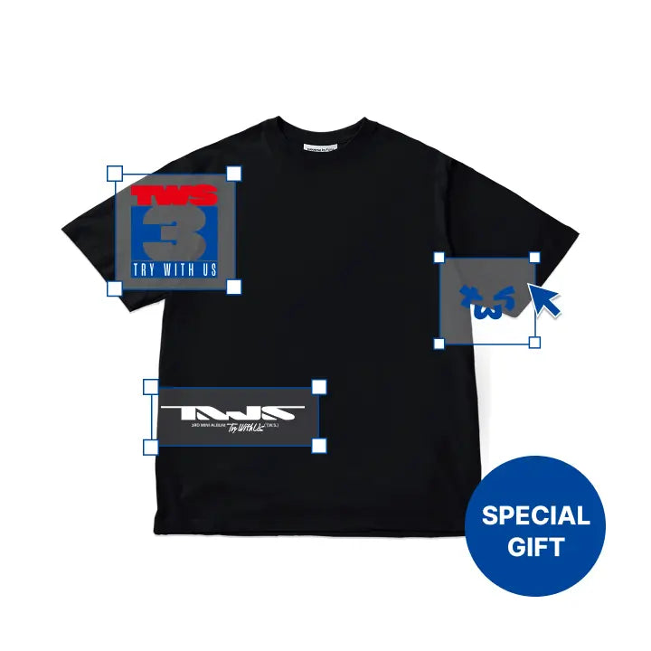 [TWS] BLACK OVERSIZED T-SHIRT