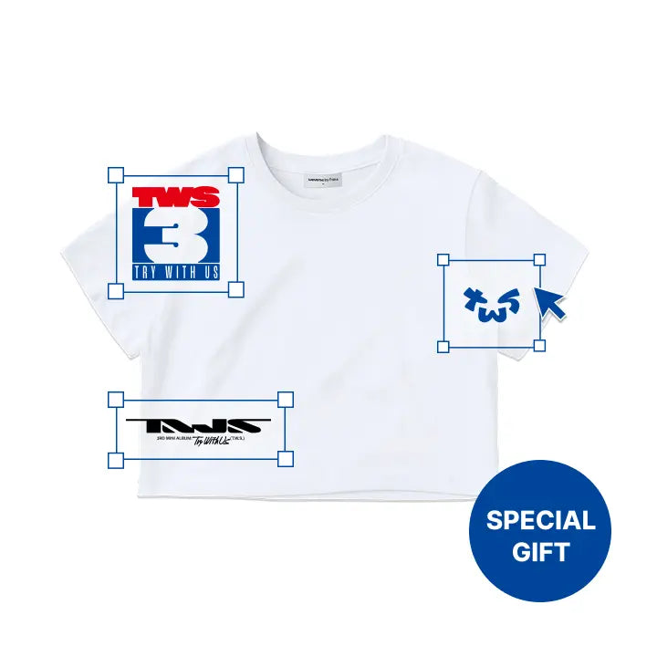 [TWS] WHITE CROP S/S T-SHIRT
