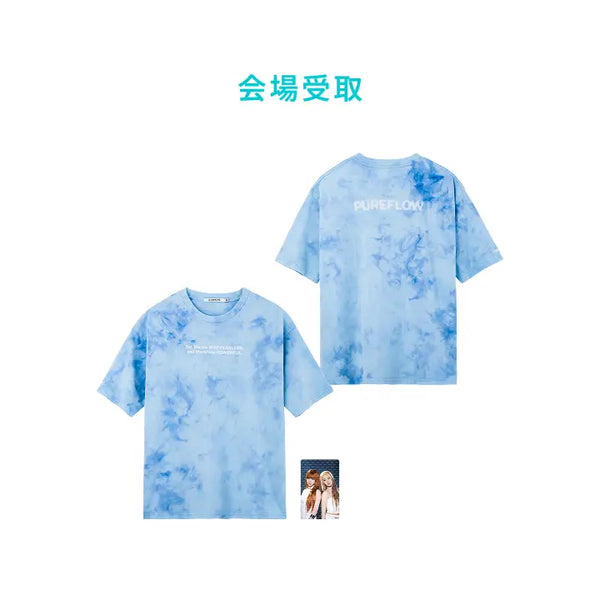 [LE SSERAFIM] [PUREFLOW JAPAN]TIE-DYE T-SHIRT (BLUE)