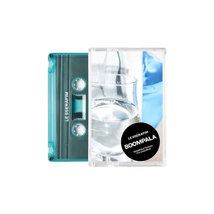 [LE SSERAFIM] 'BOOMPALA' Cassette (Turquoise Blue ver.)