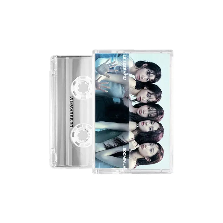 [LE SSERAFIM] 'BOOMPALA' Cassette (Transparent White ver.)