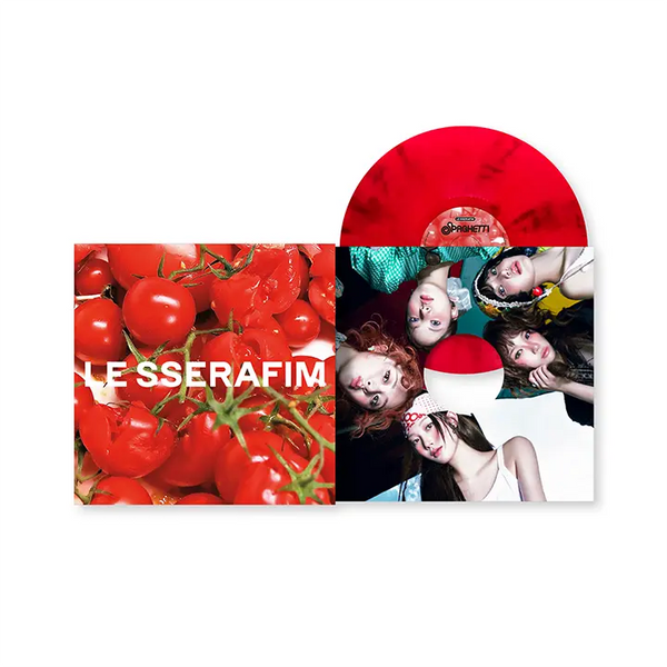 [LE SSERAFIM] 1st Single Album "SPAGHETTI" Vinyl (Tomato Red)