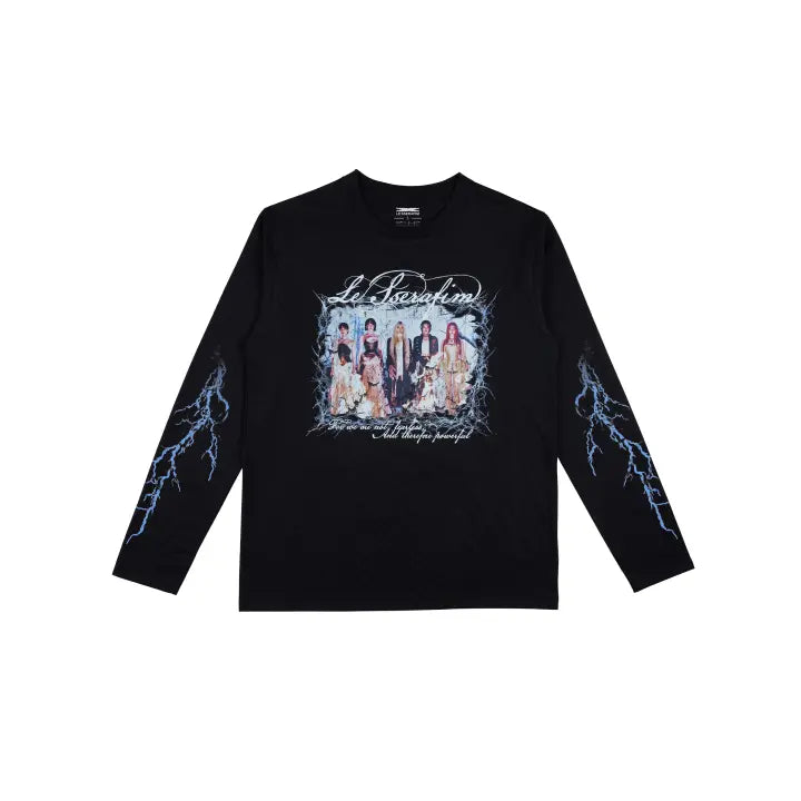 [LE SSERAFIM] [US Exclusive] Photo L/S T-Shirt (Black)