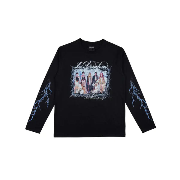 [LE SSERAFIM] [US Exclusive] Photo L/S T-Shirt (Black)