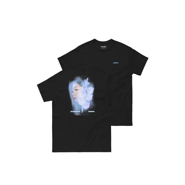 [LE SSERAFIM] [KAZUHA] Flower Portrait S/S Tee (Black)