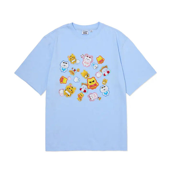 [LE SSERAFIM] [FIM'S CLUB X EARP EARP] S/S T-SHIRT (sky blue)