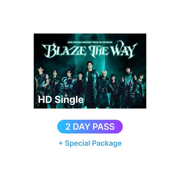 [&TEAM] 2026 &TEAM CONCERT TOUR 'BLAZE THE WAY’ in INCHEON HD Single-view (2 DAY PASS) + Special Package