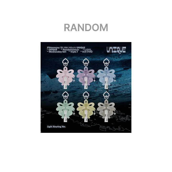 [P1Harmony] 9th Mini Album [UNIQUE] (Light Keyring Ver.) (Random)