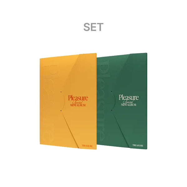 [TREASURE] SPECIAL MINI ALBUM [PLEASURE] [YELLOW & GREEN VER.] Set