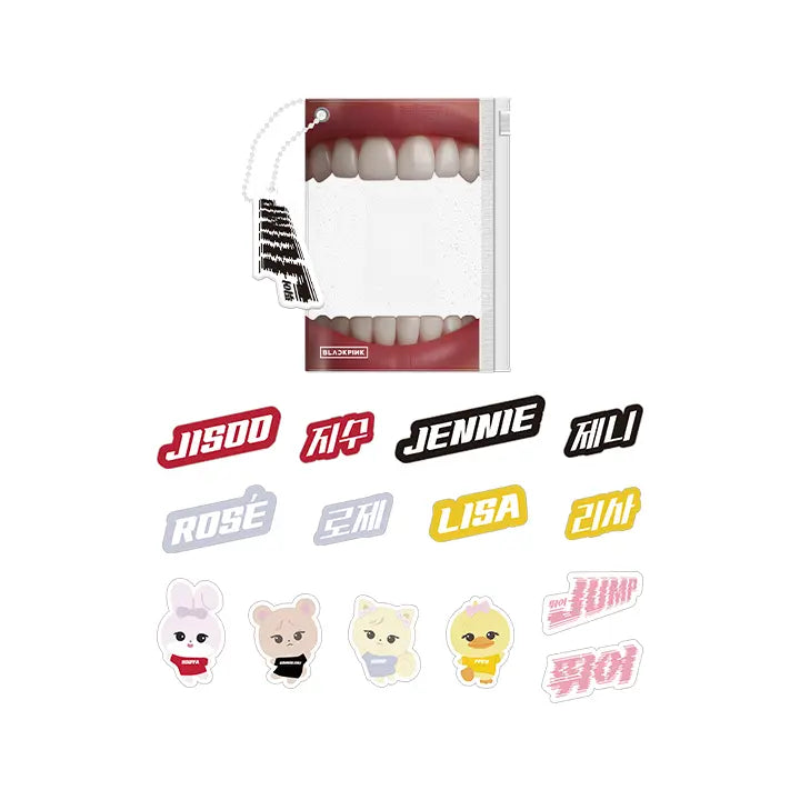 [BLACKPINK] [JUMP] BLACKPINK PVC POUCH + STICKER SET