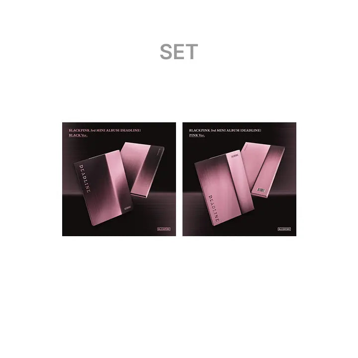 [BLACKPINK] BLACKPINK 3rd MINI ALBUM [DEADLINE] BLACK Ver. + PINK Ver. Set