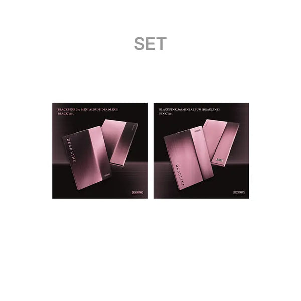 [BLACKPINK] BLACKPINK 3rd MINI ALBUM [DEADLINE] BLACK Ver. + PINK Ver. Set