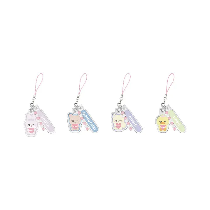 [BLACKPINK] [DEADLINETOUR] BLACKPINK CHARACTER LIGHT STICK AIRTUBE KEYRING