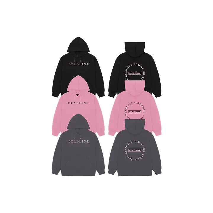 [BLACKPINK] [DEADLINETOUR] BLACKPINK ROUND LOGO HOODIE