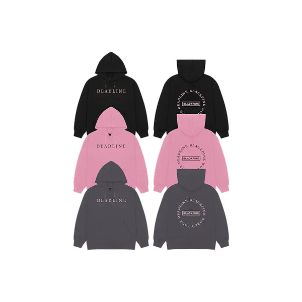 [BLACKPINK] [DEADLINETOUR] BLACKPINK ROUND LOGO HOODIE