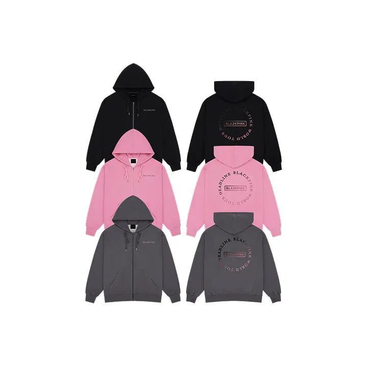 [BLACKPINK] [DEADLINETOUR] BLACKPINK HEAT REACTIVE ZIP-UP HOODIE