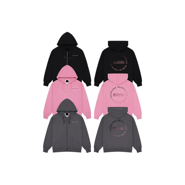 [BLACKPINK] [DEADLINETOUR] BLACKPINK HEAT REACTIVE ZIP-UP HOODIE