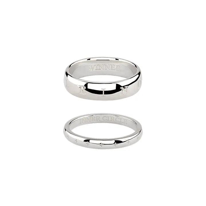 [WINNER] [INOURCIRCLE] WINNER LAYERED SILVER RING SET