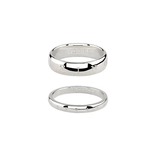 [WINNER] [INOURCIRCLE] WINNER LAYERED SILVER RING SET