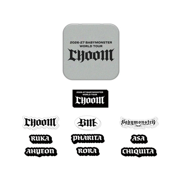 [BABYMONSTER] [CHOOMTOUR] BABYMONSTER TIN CASE + STICKER SET