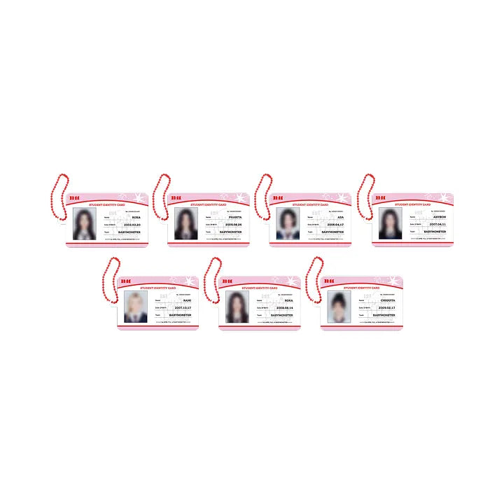 [BABYMONSTER] [1STANNIVERSARY] BABYMONSTER STUDENT ID CARD KEYRING