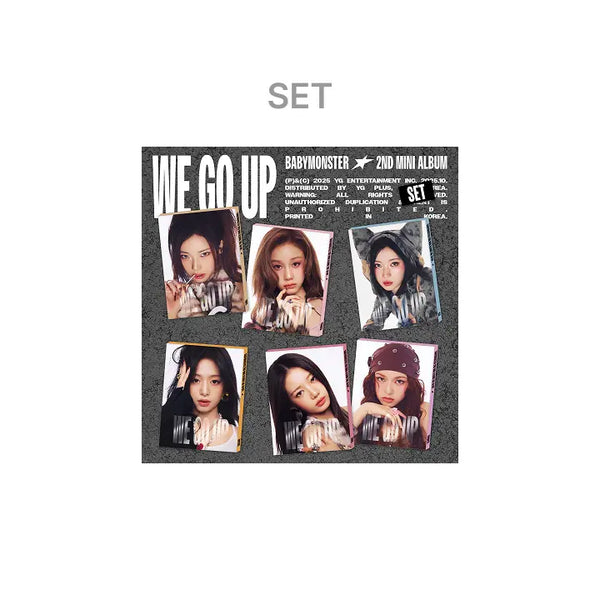 [BABYMONSTER] BABYMONSTER 2nd MINI ALBUM [WE GO UP] PATTERN Ver. SET