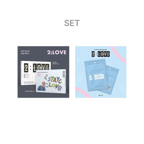 [STAYC] The 6th Single Album [2:LOVE] COURT ZINE / PLAYER PROFILE ver. (Set) + PLVE Ver.