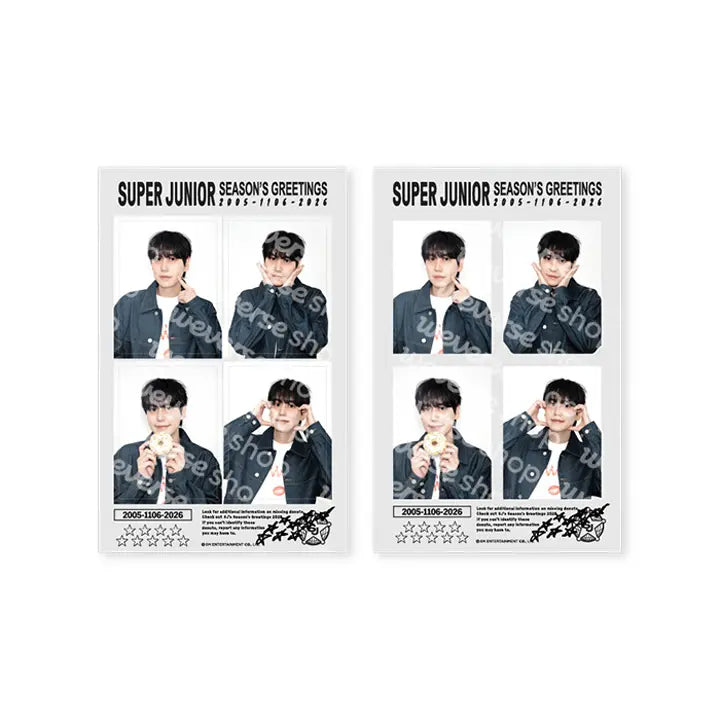 [SUPER JUNIOR] 4 CUT PHOTO SET