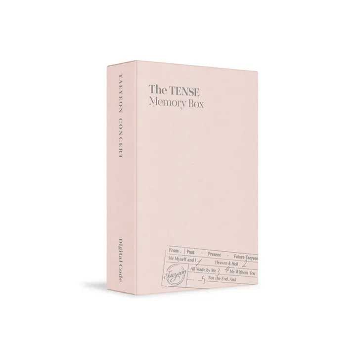 [Girls' Generation] TAEYEON CONCERT The TENSE Memory Box Digital Code