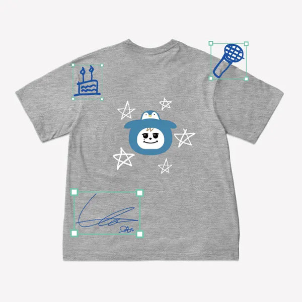 [KYUHYUN] [KYUHYUN] OVERSIZED T-SHIRT (Grey)