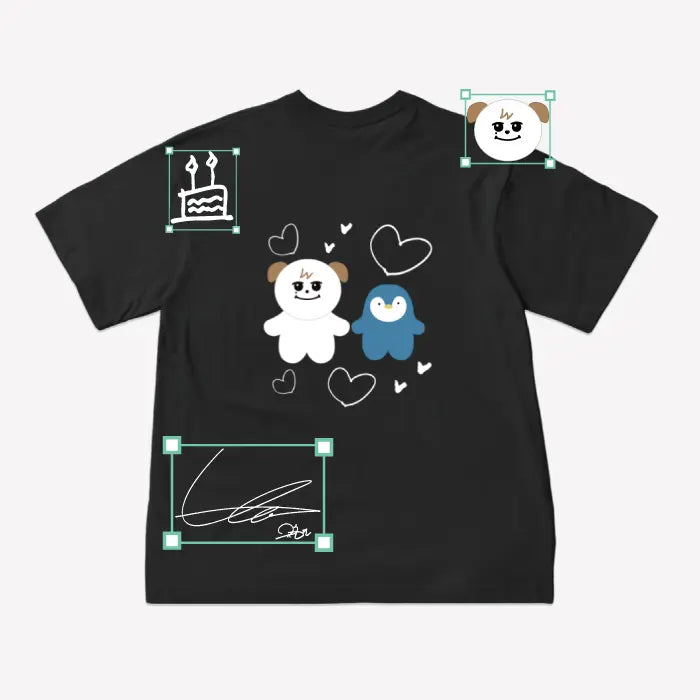 [KYUHYUN] [KYUHYUN] OVERSIZED T-SHIRT (Black)