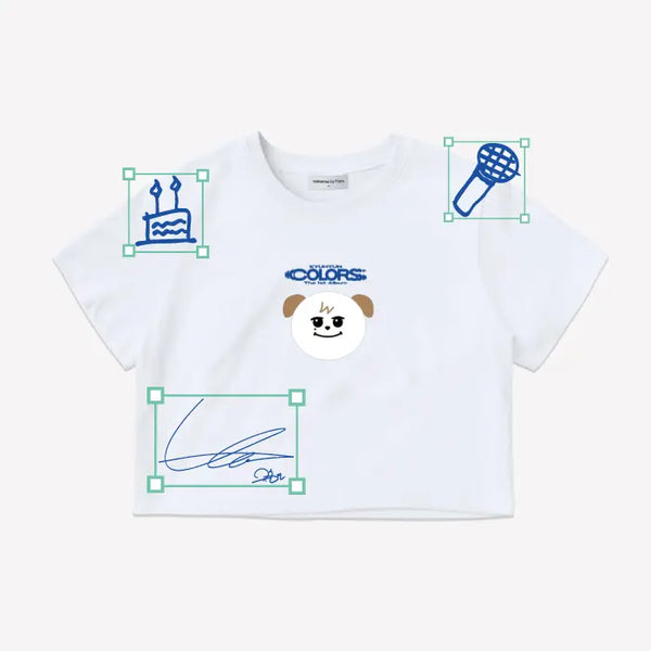 [KYUHYUN] [KYUHYUN] CROP T-SHIRT (White)