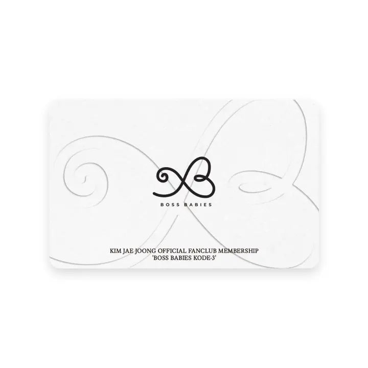 [KIM JAE JOONG] BOSS BABIES KODE-3 MEMBERSHIP