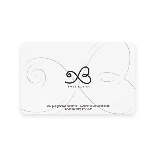 [KIM JAE JOONG] BOSS BABIES KODE-3 MEMBERSHIP