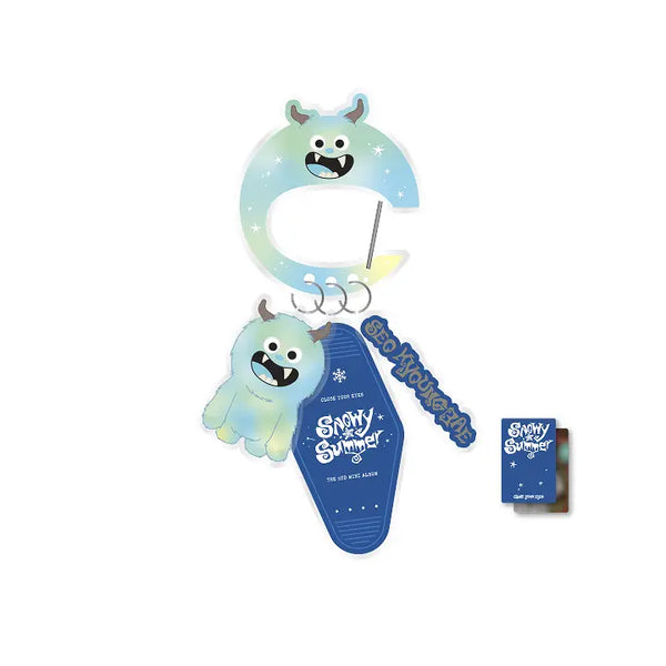 [CLOSE YOUR EYES] [SNOWY SUMMER] CARABINER KEYRING_SEO KYOUNGBAE