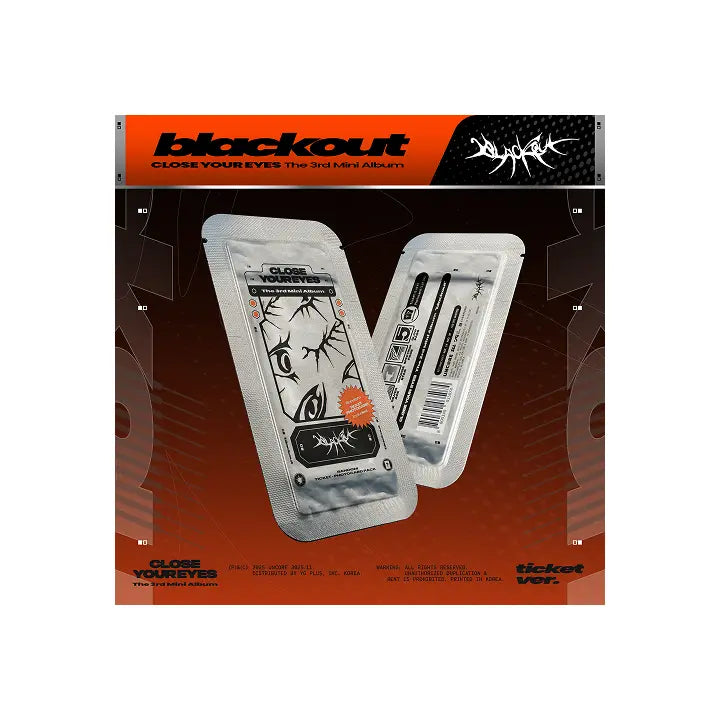 [CLOSE YOUR EYES] The 3rd Mini Album 'blackout' ​(ticket ver.)