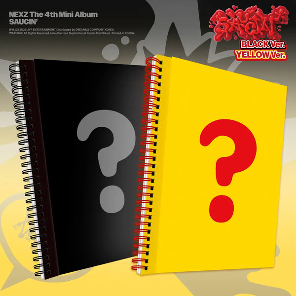 [NEXZ] [SET] The 4th Mini Album SAUCIN' (BLACK ver. / YELLOW ver.)