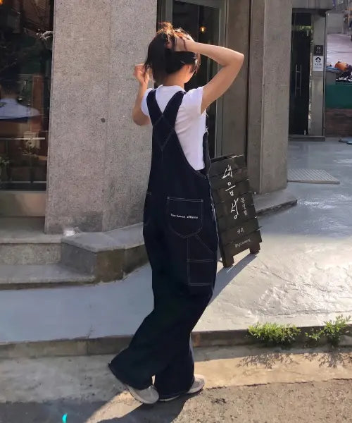 [UNKNOWN PLANET] Vintage Workwear Denim Pants Overall / 빈티지 워크웨어 데님 팬츠 오버롤