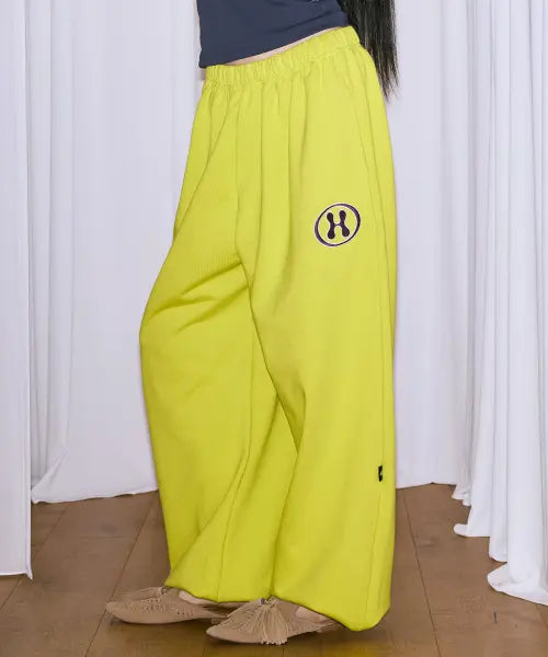 [THE MYSTERIOUS HOTEL] H LOGO BASIC WIDE PT [LIME]