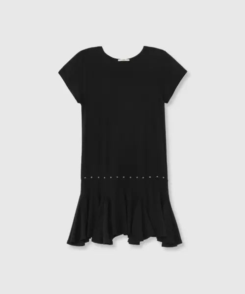 [NIEEH] Wave Line Mini Dress (Black)
