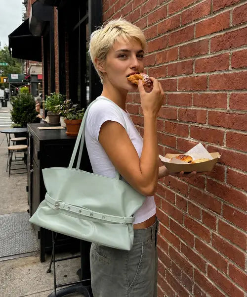 [LETERIE] MELLOW REVERSIBLE BELT TOTE BAG_4COLOR