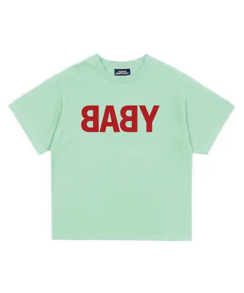 [TOM'S BIRTHDAY] TBD BABY LOGO  Half T-shirt MINT / 베이비 하프 티셔츠 민트