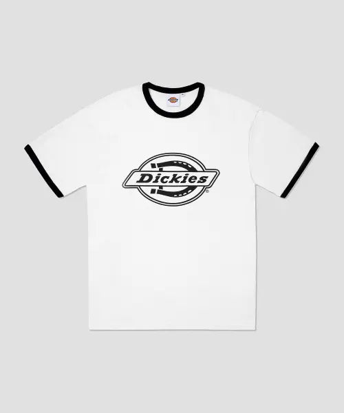 [DICKIES] Mono Logo Ringer T-Shirt White / 모노 로고 링거 티셔츠 White