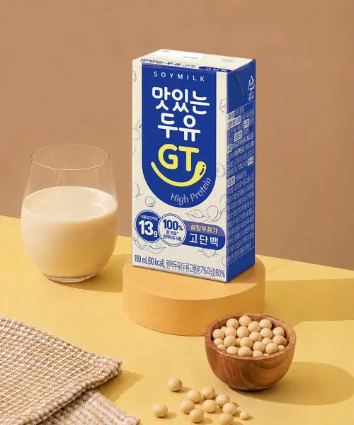 [NAMYANG] Delicious Soy Milk GT High Protein 190ml (48 pk) / [48개] 맛있는 두유 GT 고단백 190ml