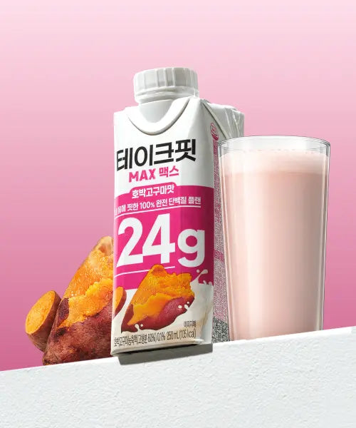 [TAKE-FIT] Takefit Max Sweet Potato Flavor Drink 250mL (12 Pack) / [12개] 테이크핏 맥스24G 호박고구마맛 250mL