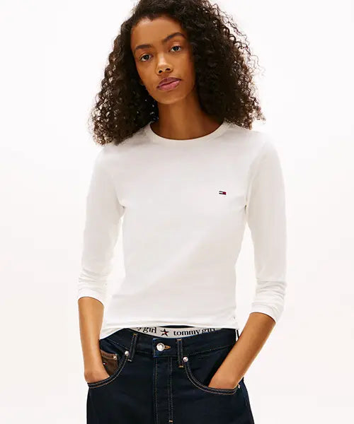 [TOMMY JEANS] TOMMY JEANS / 저지 롱 슬리브 티셔츠 (T32G0TTO21TWT2YBL)
