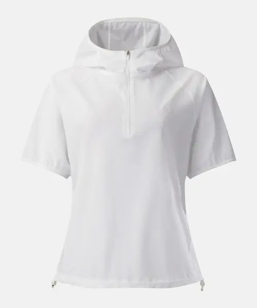 [KOLON SPORT] Women's AirDot Zip-Up Hoodie Short-Sleeve T-Shirt JKTCM26342OWH / 여성 에어도트 집업 후드 반팔 티셔츠 JKTCM26342OWH