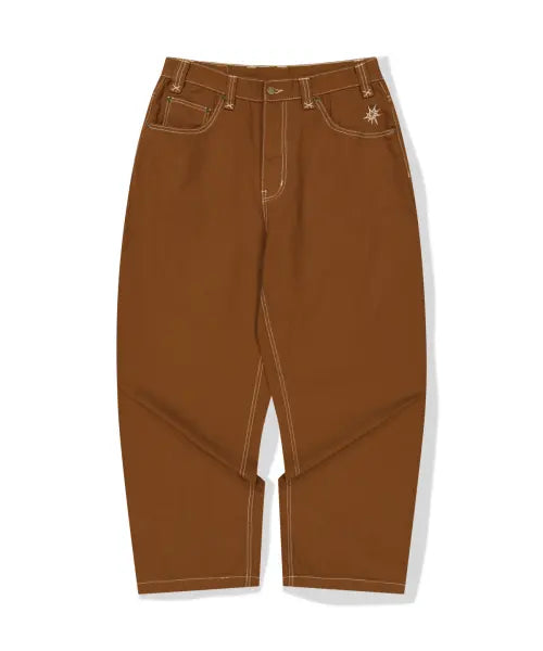 [WKNDRS] TRIO PANTS (BROWN)