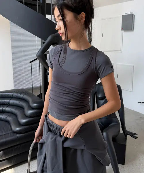 [ODOR] Mellow fit tee - Charcoal
